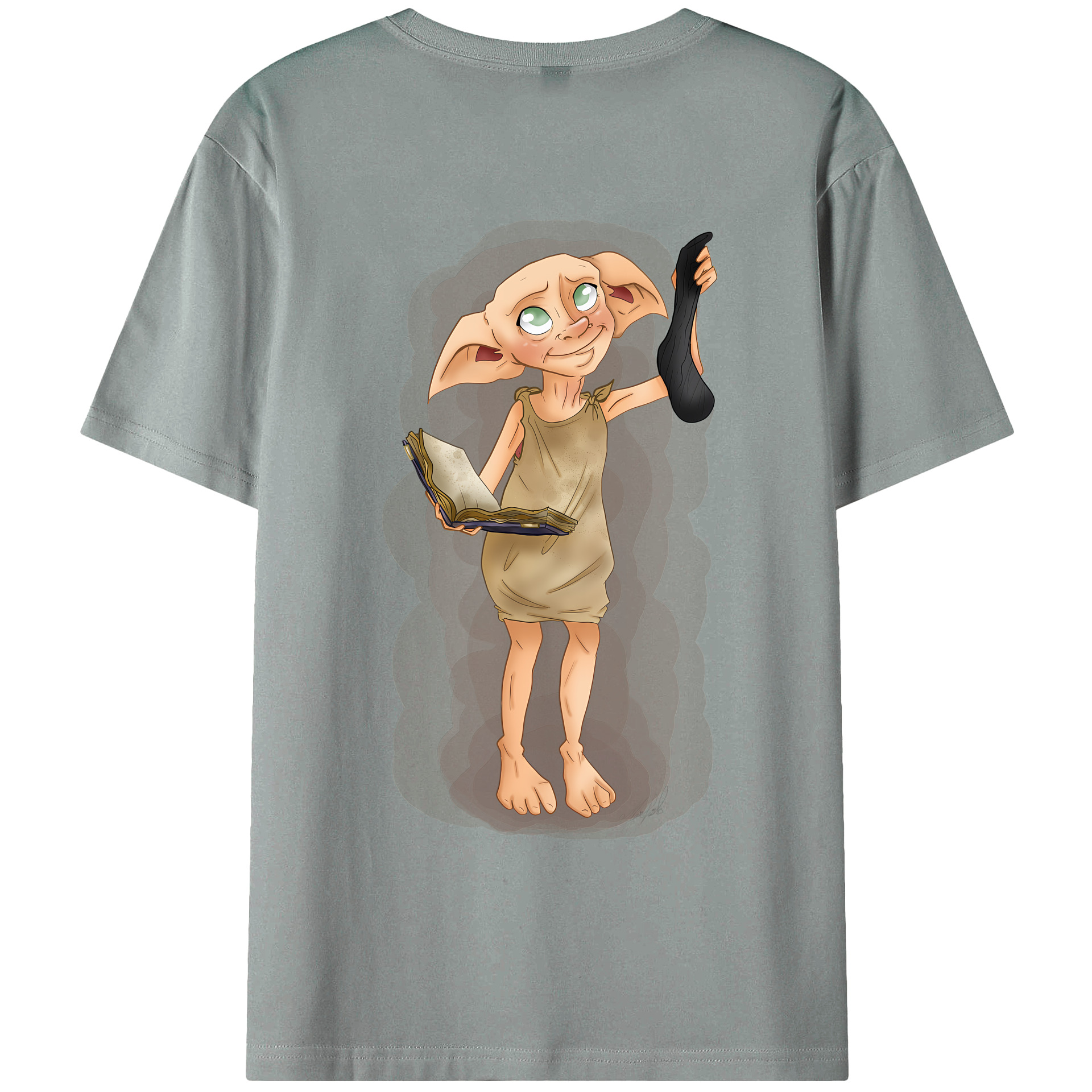（画像用） Harry Potter ハリー・ポッターシリーズ 綿100％ メンズ半袖Tシャツ（バックプリント） 通気性